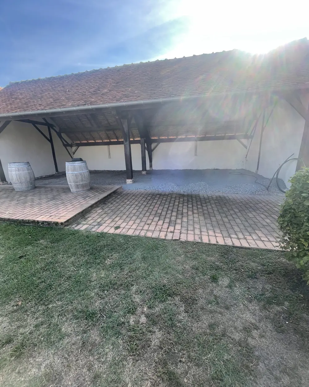 Longère, combles aménagés avant rénovation, Sologne