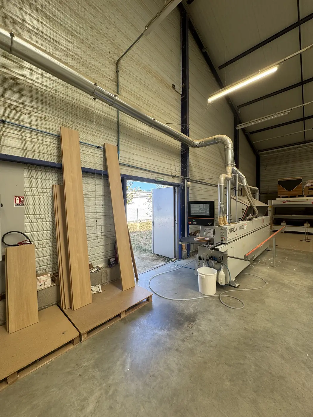 Panneaux en atelier de fabrication