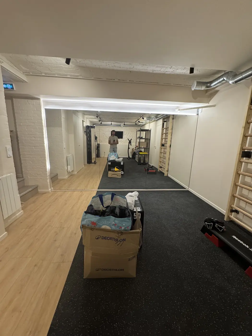 Plateau sport et parquet